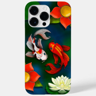 Koi Fish White Lotus Lily Pad
