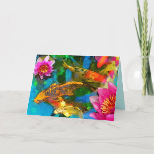 Koi joga, Koi cumprimentando cartões