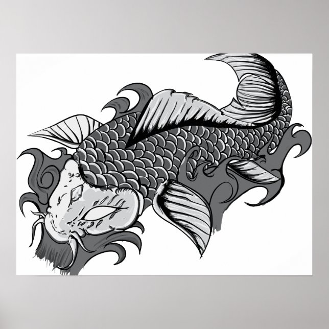 Koi Tattoo - Poster (Frente)