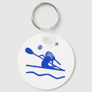 Kokopeli Kayak Paddler Chaveiro
