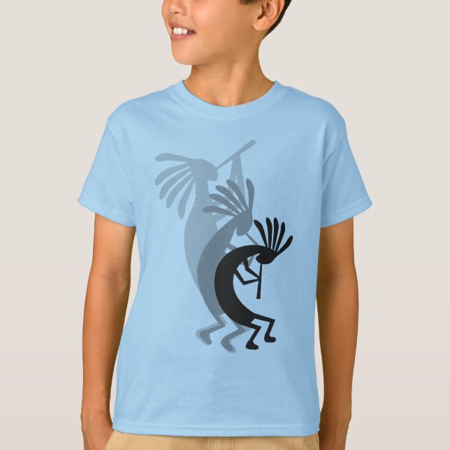 Kokopelli Abaixa Camisa De Crianças (Frente)