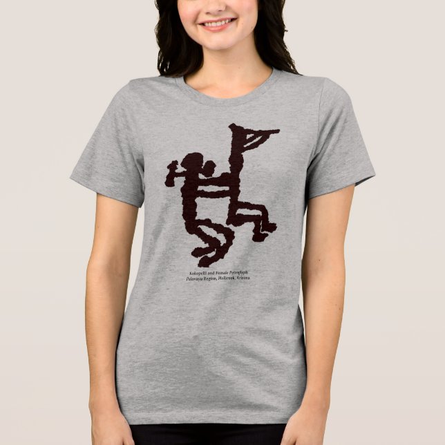 Kokopelli e Petróglifo Feminino (Frente)