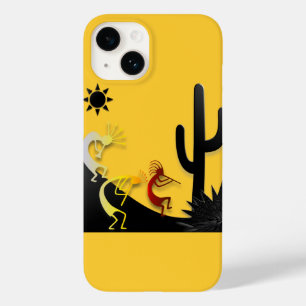 Kokopelli na estrada sob o sol