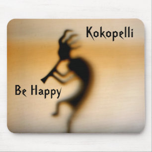Kokopelli Seja feliz e inspirador Mousepad