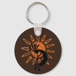 Kokopelli Sun Sudoeste Russo Chaveiro
