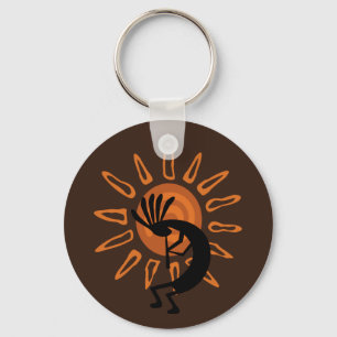 Kokopelli Sun Sudoeste Russo Chaveiro