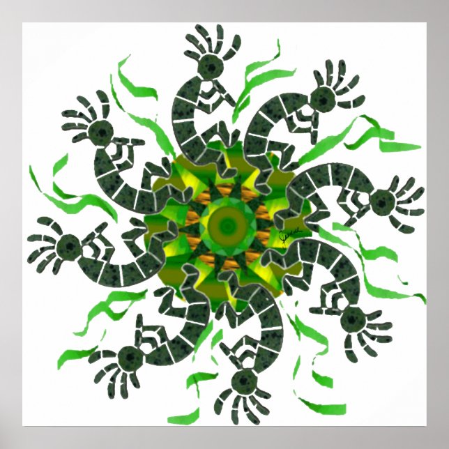 Kokopelli Wheel Impressão (Frente)