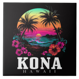 Kona Havaí Flor de Hibisco Havaiano Surfista