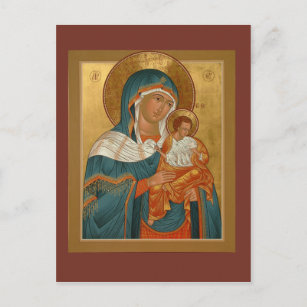 Konevitsa Mãe de Deus Cartão de Oração