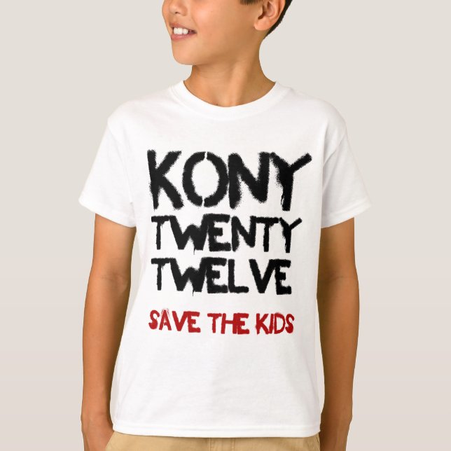 Kony 2012 - "salvar camisa dos miúdos   " (Frente)