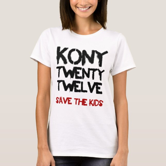 Kony 2012 - "salvar camisa dos miúdos   " (Frente)
