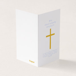 Konymoi "Cartão de condolências" com um verso bíbl