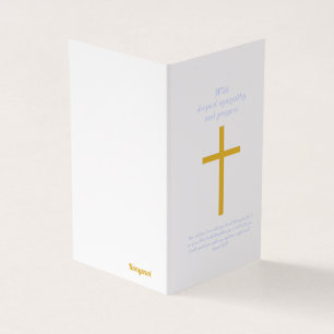 Konymoi "Cartão de condolências" com um verso bíbl