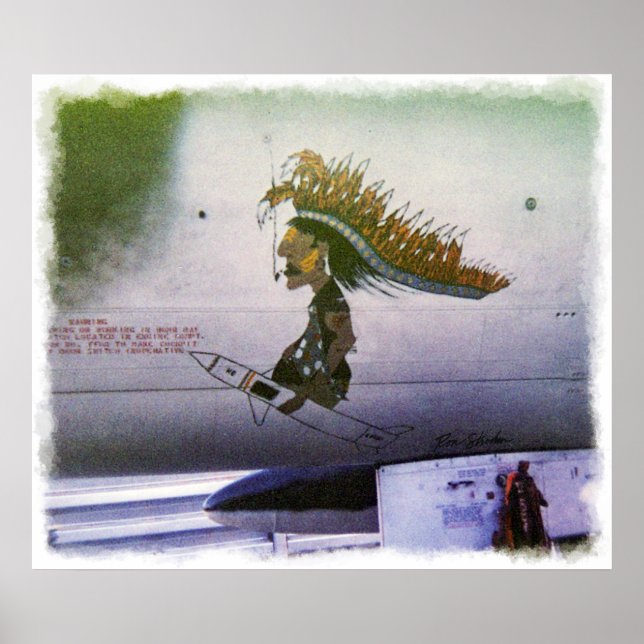 Korat AFB Thailand 1968 F- 105 A Impressão (Frente)