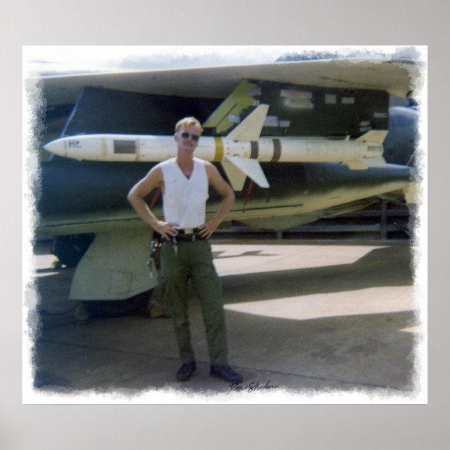 Korat AFB Thailand 1968 F- 105 Impressão (Frente)