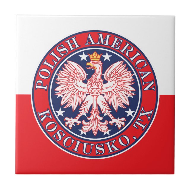 Kosciusko Texas polonês American Eagle (Frente)