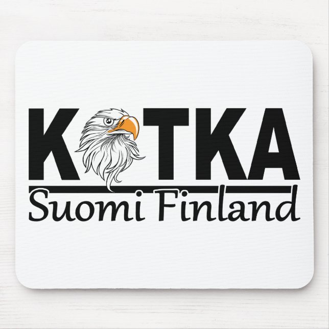 Kotka Finlândia mousepad - personalizar (Frente)