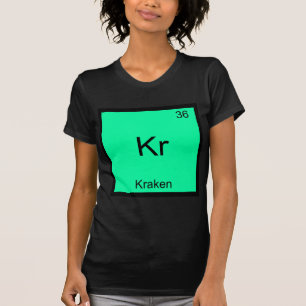 Kr - Camiseta engraçada com símbolo do elemento qu