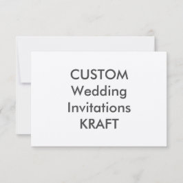 KRAFT 100lb 5" x 3,5" Convites de casamento