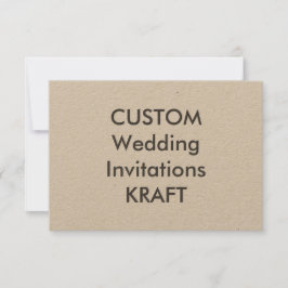 KRAFT 100lb 5" x 3,5" Convites de casamento