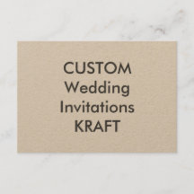 KRAFT 100lb 5" x 3,5" Convites de casamento