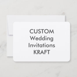 KRAFT 100lb 5" x 3,5" convites do casamento