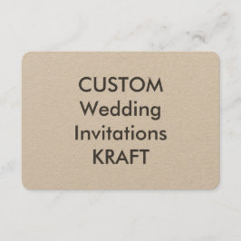KRAFT 100lb 5" x 3,5" convites do casamento