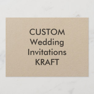 KRAFT 100lb 7" x 5" convites do casamento