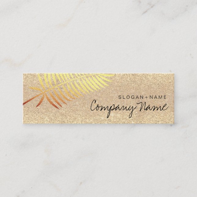 Kraft imprimiu cartão de visita do brilho da folha (Frente)