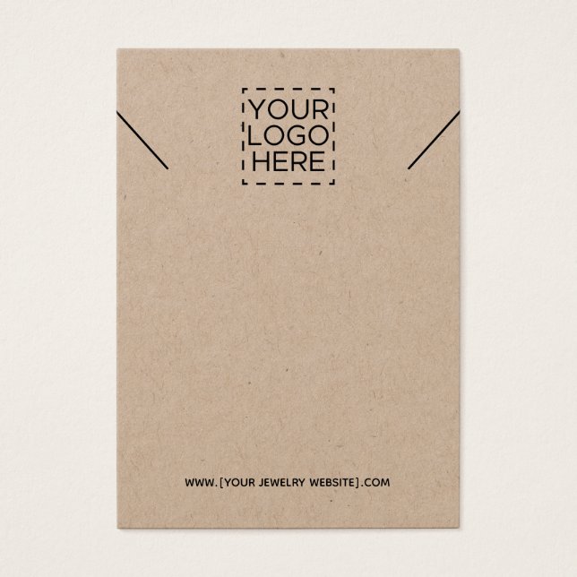 Kraft Necklace Adicione Sua Placa De Vídeo De Logo (Frente)