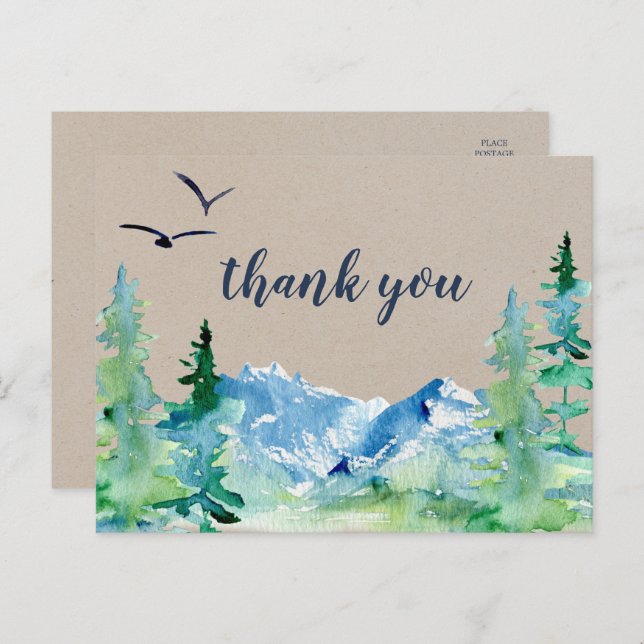 Kraft Rocky Mountain Cartão de Agradecimento (Frente/Verso)