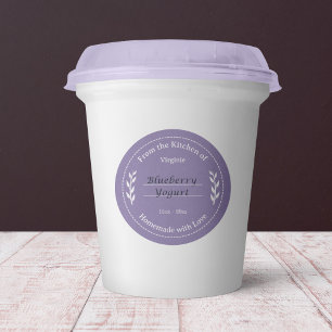 Kraft Roxo e Rustic Feitas com Etiqueta de Amor