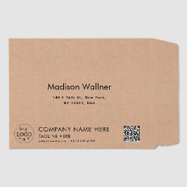 Kraft Style Custom Address Envelope Mailers for Bu