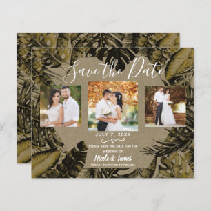 Kraft Tropical Palm Sai do Casamento Salve a Data