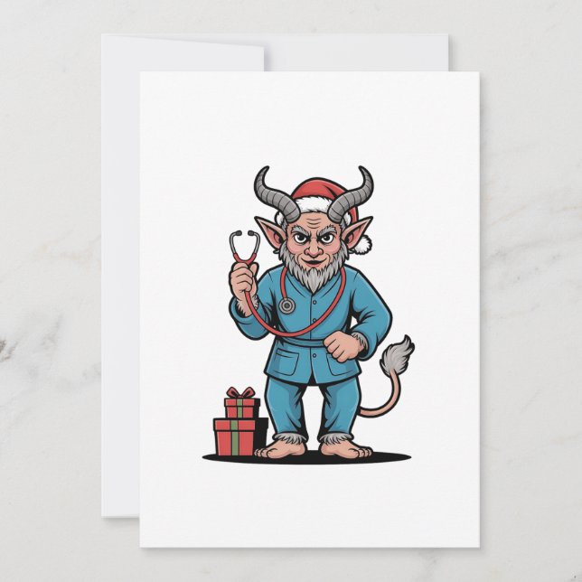 Krampus Enfermeira Natal Malvado Xmas  (Frente)