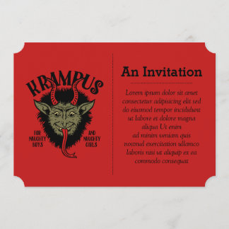 Krampus Enfrentando Convite
