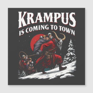 Krampus está chegando à cidade Krampus Natal 
