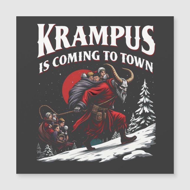 Krampus está vindo para a cidade de Krampus Natal (Frente)