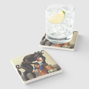 Krampus Kids na Porta copos de Pedra do Natal no F