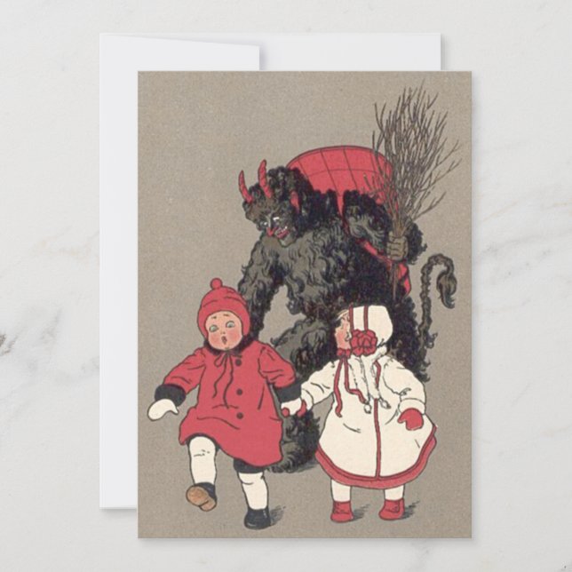 Krampus Perseguindo Crianças Interruptor (Frente)