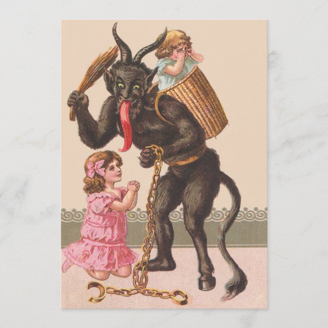 Krampus Punindo Crianças Mudam De Cadeia (Frente)