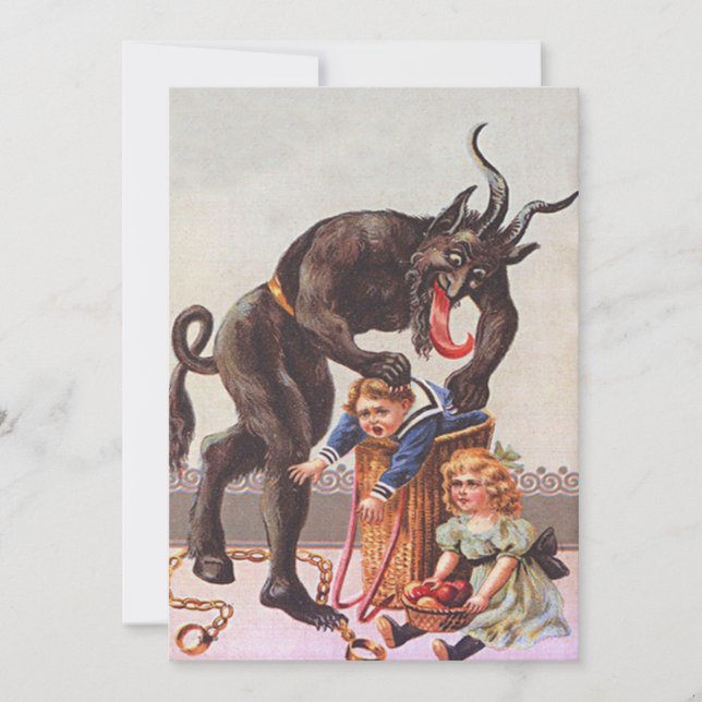 Krampus Seqüestrando Crianças (Frente)