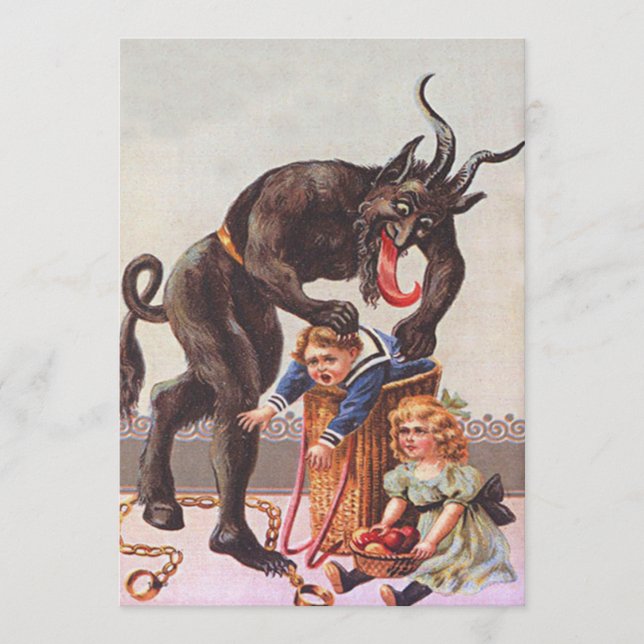 Krampus Seqüestrando Crianças (Frente)