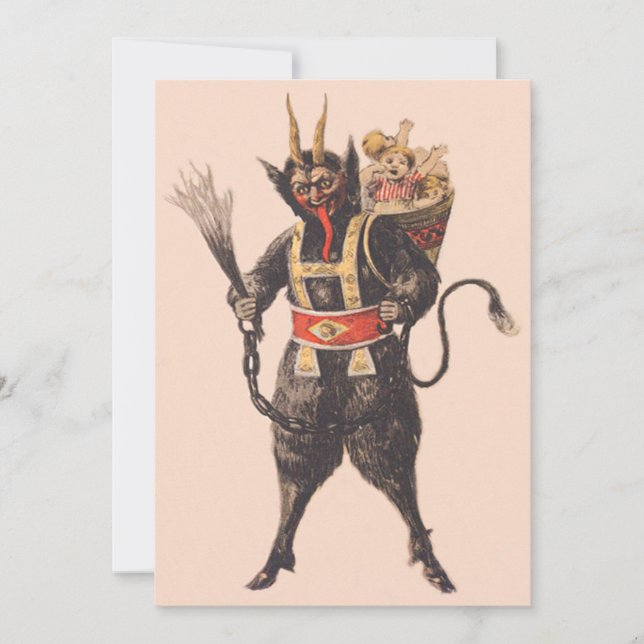 Krampus Seqüestrando Crianças Chibata (Frente)