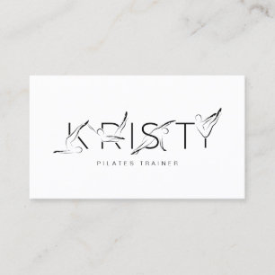 KRISTY Name Pilates Instrutor Cartão de visita