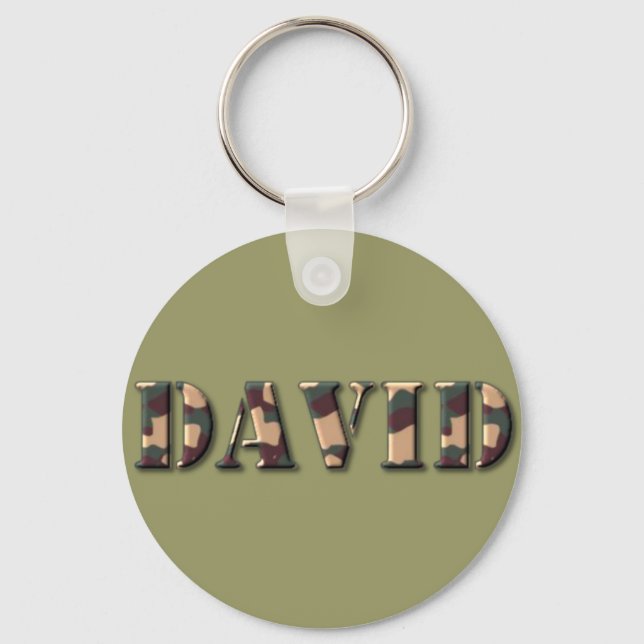 KRW Camoflage Name Chaveiro - David (Frente)