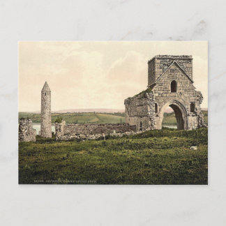 KRW Devenish Island Ruins Irlanda Cartão postal