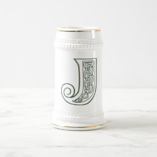 KRW - J - Caneca de cerveja Monogrammed celta