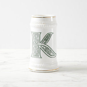 KRW - K - Caneca de cerveja Monogrammed celta
