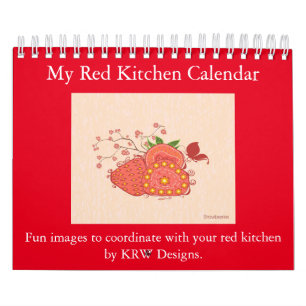 KRW meu calendário vermelho da cozinha